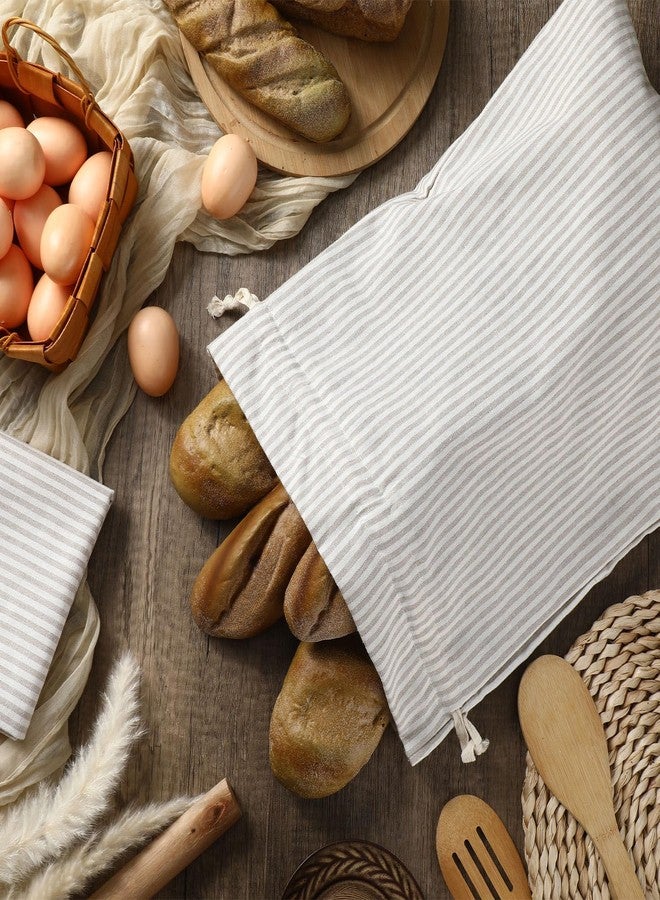 أكياس خبز من الكتان من SilTriangle، قطعتان، لصنع خبز العجين المخمر منزلياً، مقاس 13 × 17 بوصة، قابلة لإعادة الاستخدام، مع حافظة بلاستيكية، حقيبة تخزين كبيرة طبيعية للحرفيين (نمط كلاسيكي). - Image 5